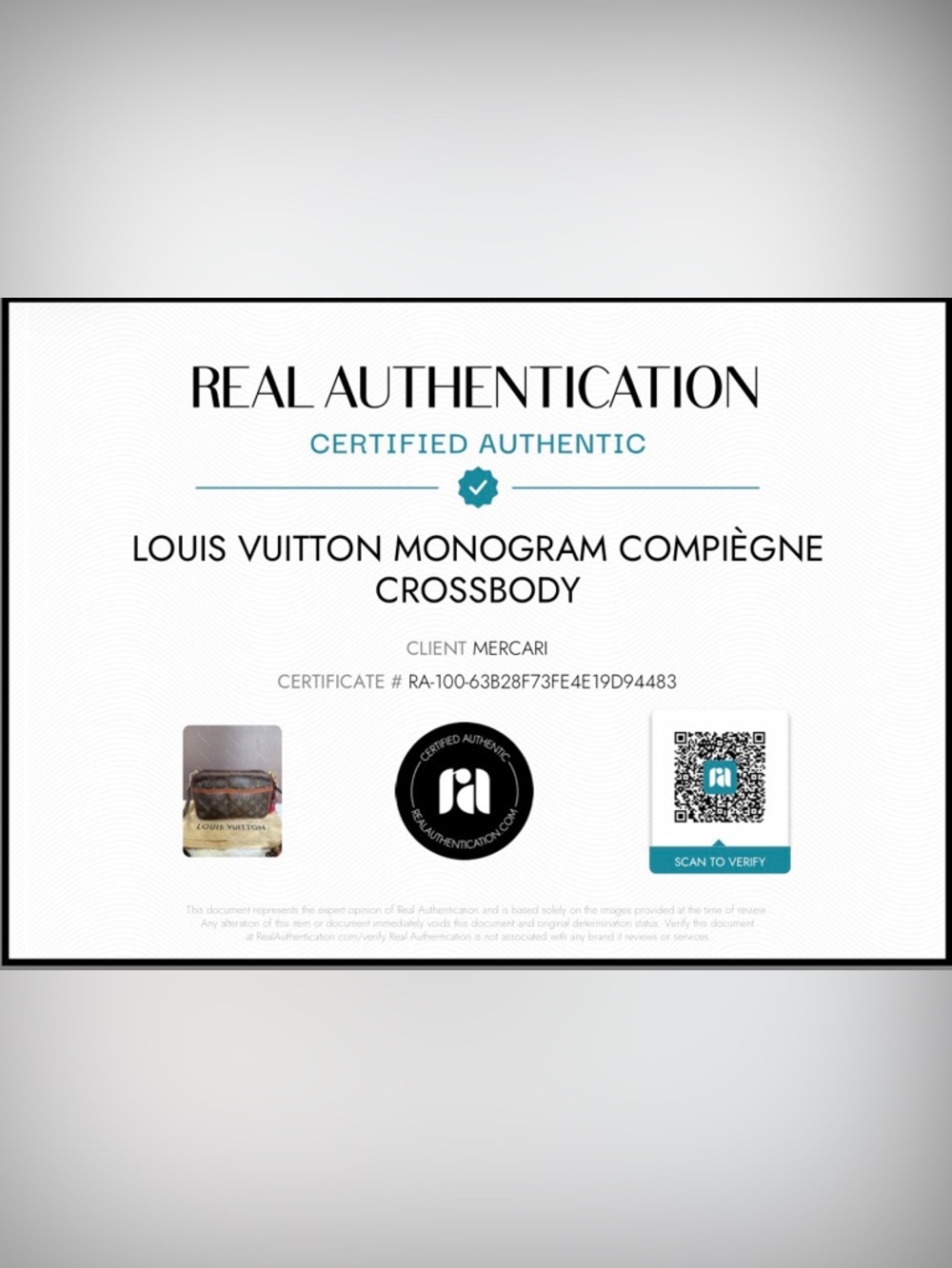 Louis Vuitton Monogram Compiègne Crossbody, COA - Picture 17 of 17